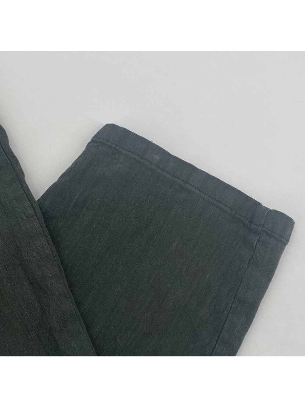Kut From The Kloth Women's Size L Green Linen Blend Drawstring Pants - Picture 4 of 16